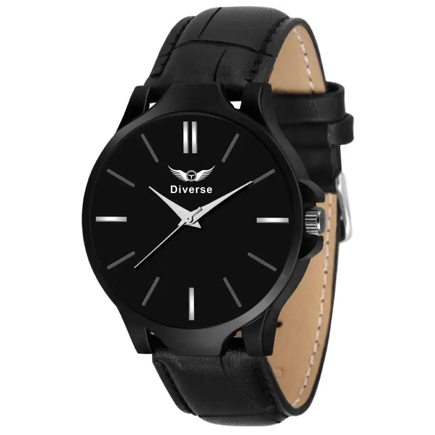 Men's Analog Leather Watch