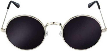 Unisex Black Round Sunglass
